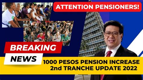 when is the 2nd tranche of sss pension increase|News Releases .